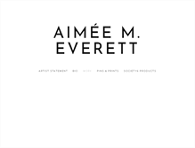 Tablet Screenshot of aimeemeverett.com